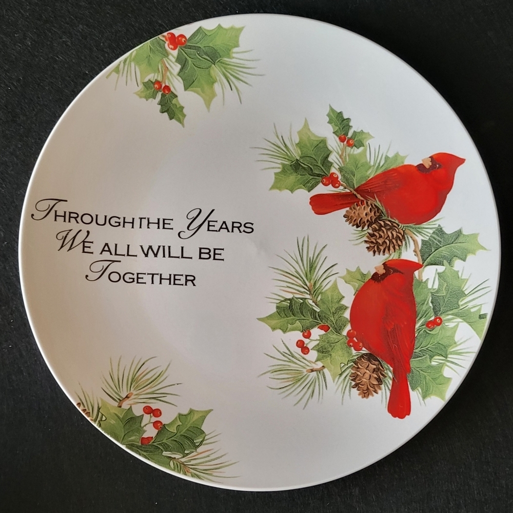 Festive Cardinal Plate